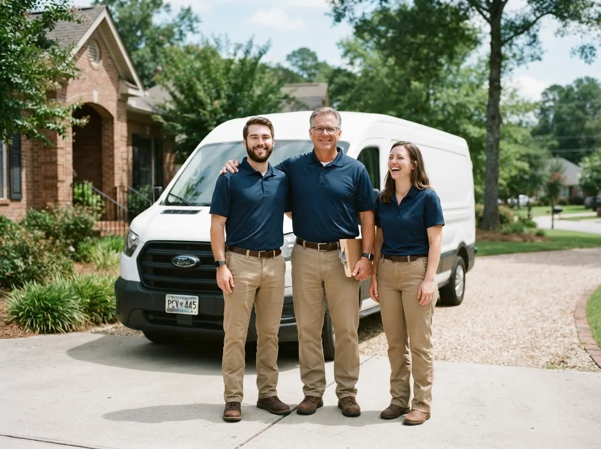 RiverCrest Bug Control pest control service team in columbia, SC